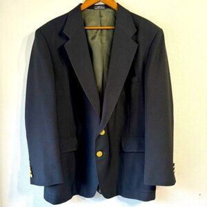 Men’s Black Blazer with gold buttons, 44S